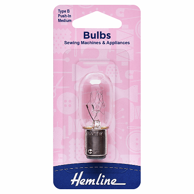 H130.M Sewing Machine Bulb: Bayonet: Medium (3.5cm glass from top of metal bit)